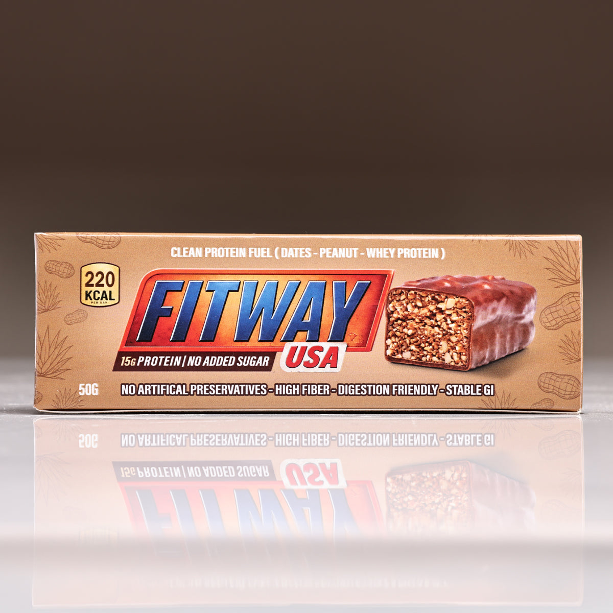 Fitway USA Protein Fuel Bar | 15g Protein | No Added Sugar | 50g