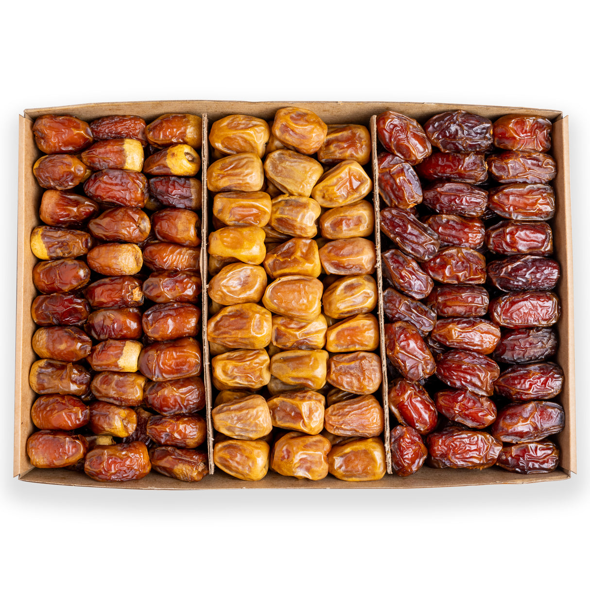 3 KG Premuim Assorted Plain Dates Box (Majdoul-Sukkari Semi Dry-Wadi)