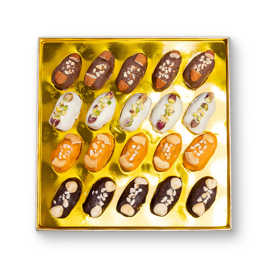 'National Day' Golden Choco Gift – With Nuts Chocolate Box (375g)