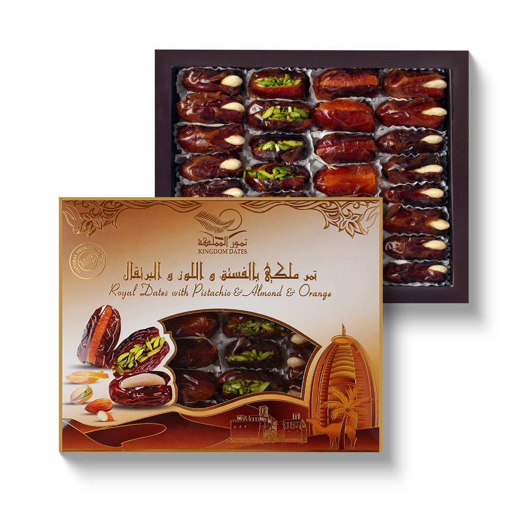 Dates Stuffed with Almonds, Orange Peel & Pistachios 350g