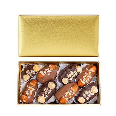 Golden Choco Gift Box with Nuts – 16 Premium Pieces