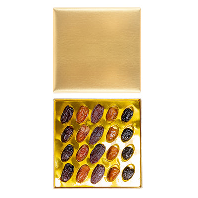 Golden Mixed Plain Dates Gift Box – 250g Premium Selection
