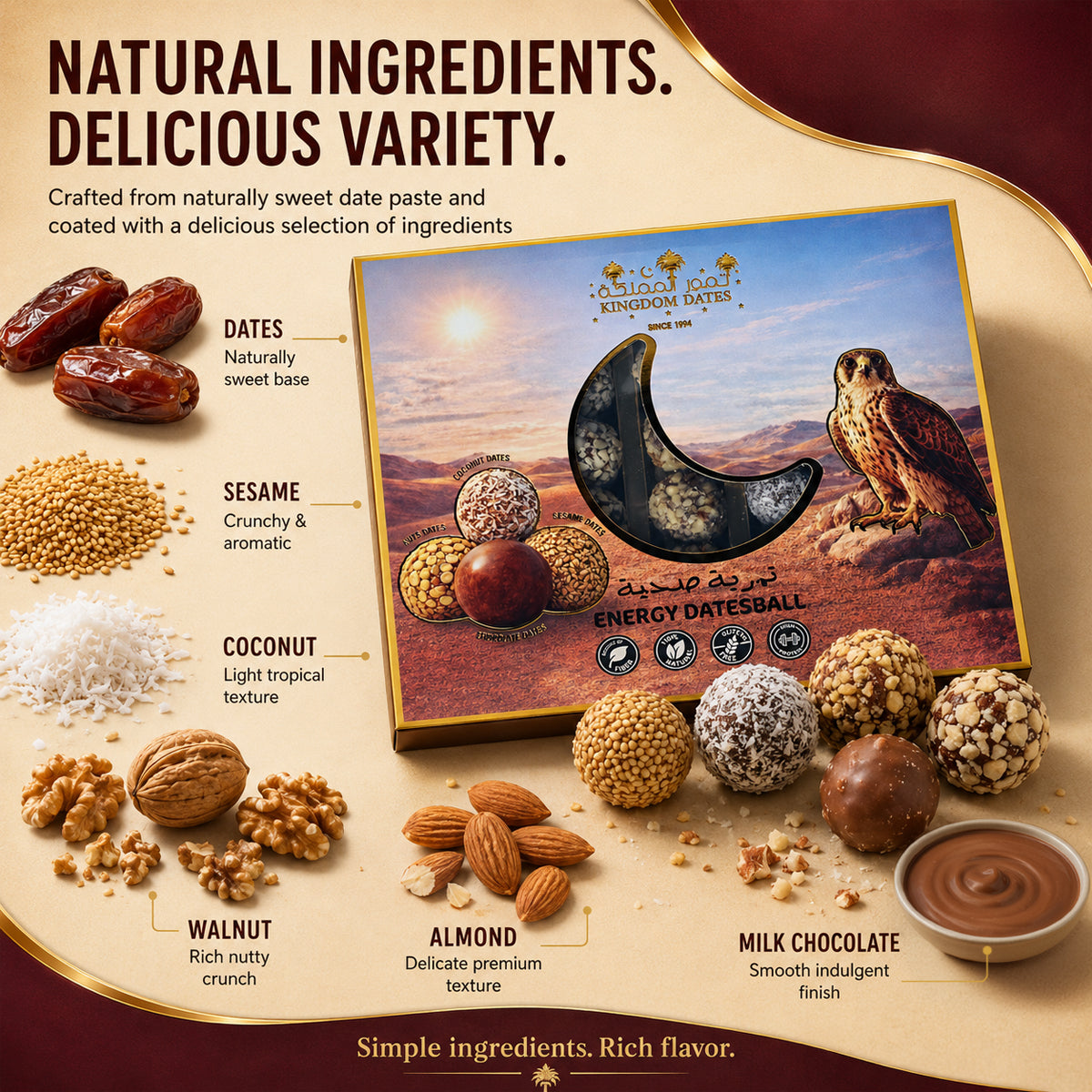 Tamriya Dates Energy Balls with Nuts