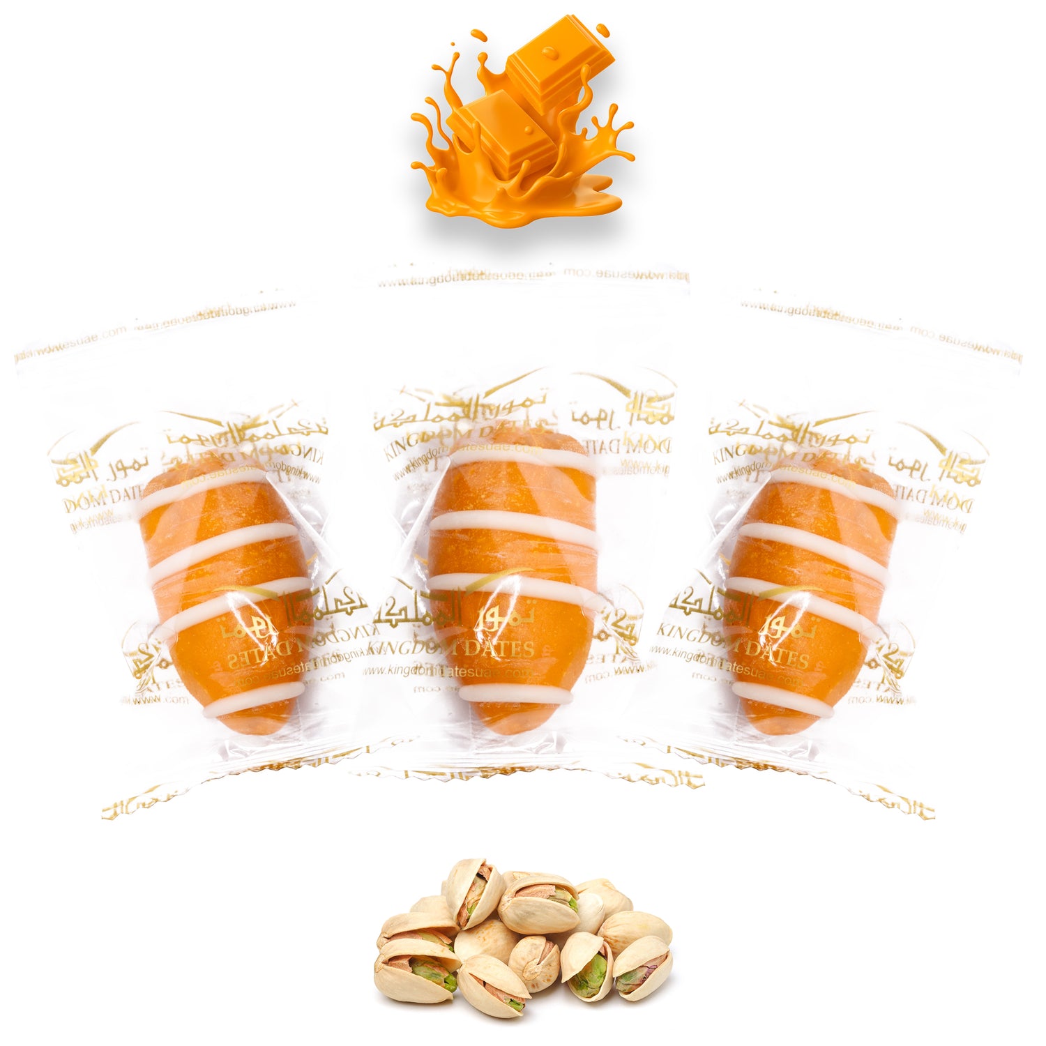 Mango Chocolate Dates Stuffed With Nuts (Wrapped)