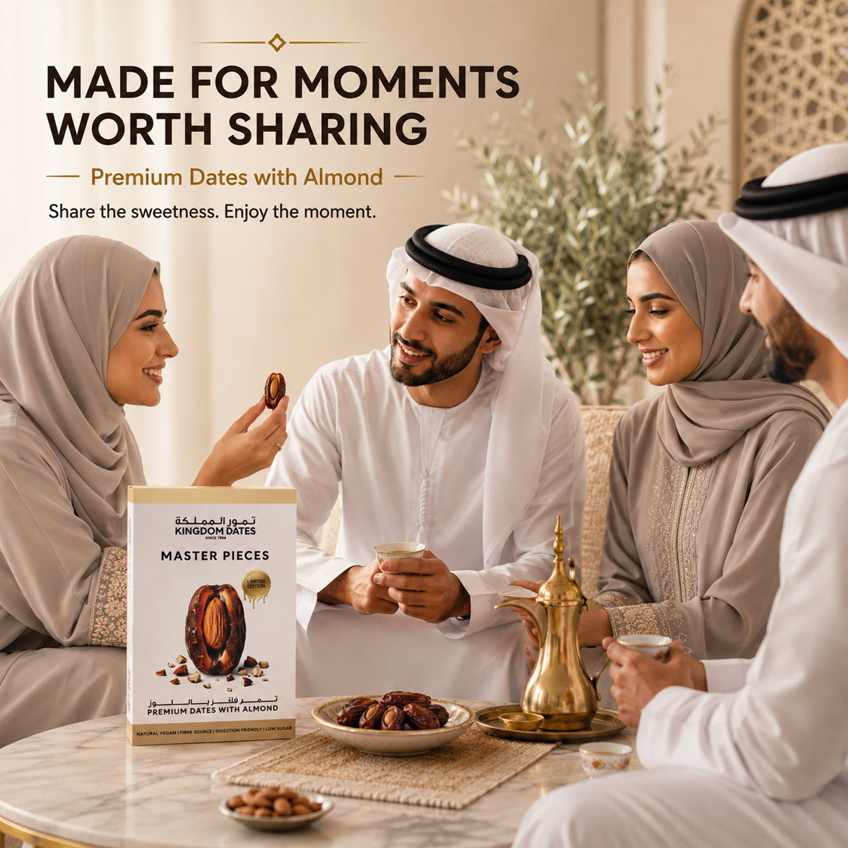 Premium Dates with Almond – Master Pieces Trio Offer | 3 × 220g