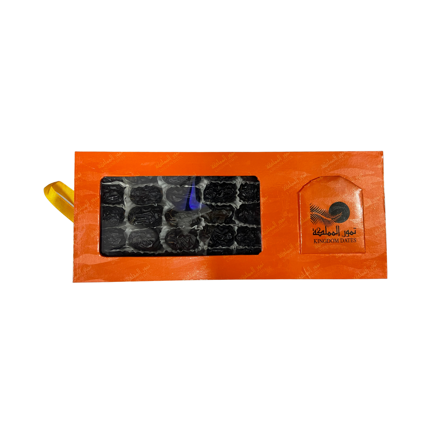 Orange Gift Box Filled With Ajwa Al Madina Dates 350 gm