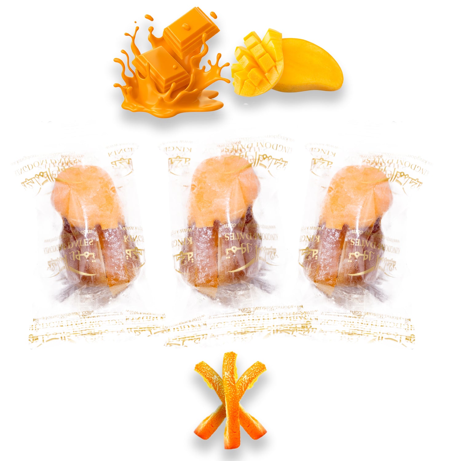 Luxury Sagi Dates Stuffed with Nuts & Half-Dipped in Mango Chocolate (Copy)