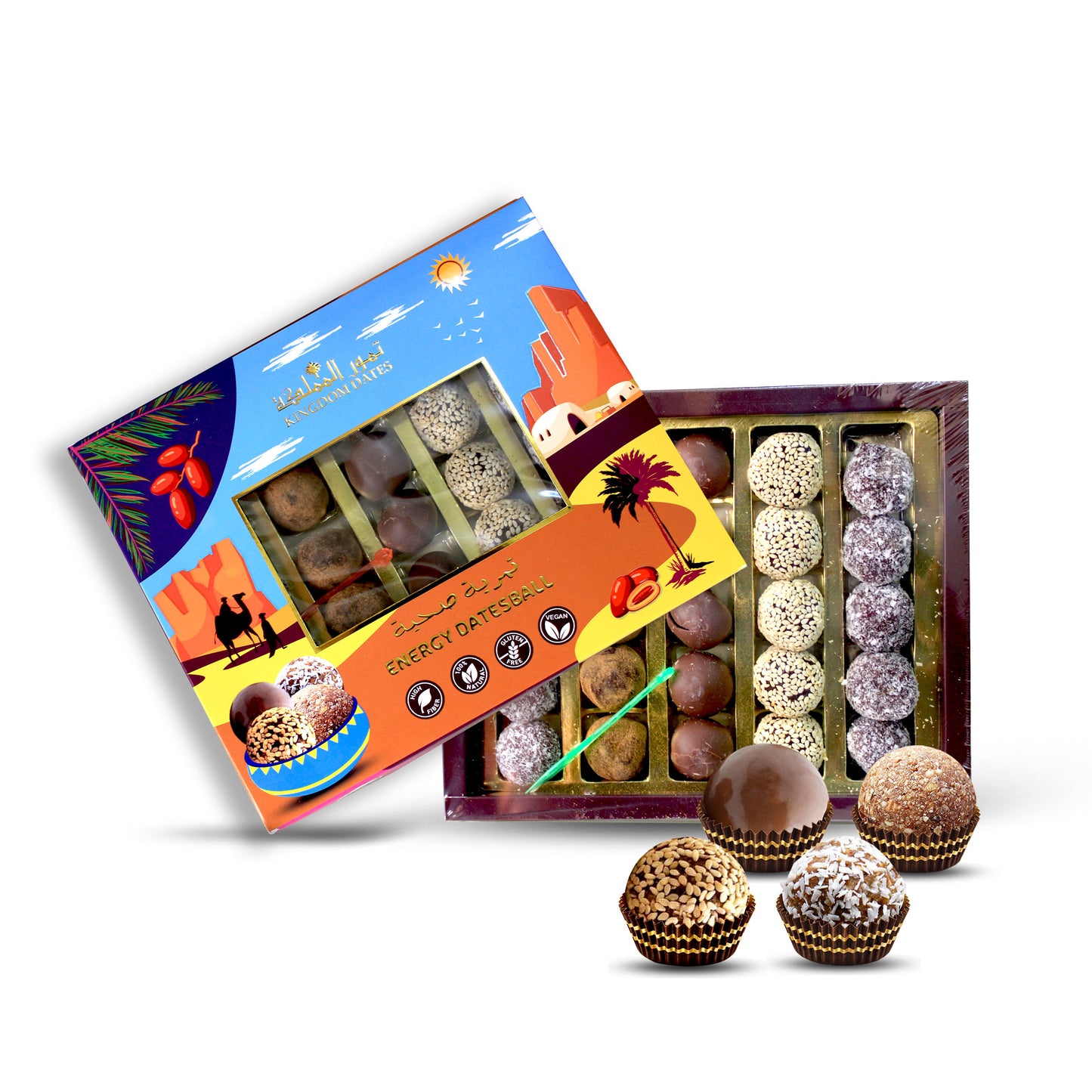 Dates Energy Ball 300g - kingdom Dates UAE