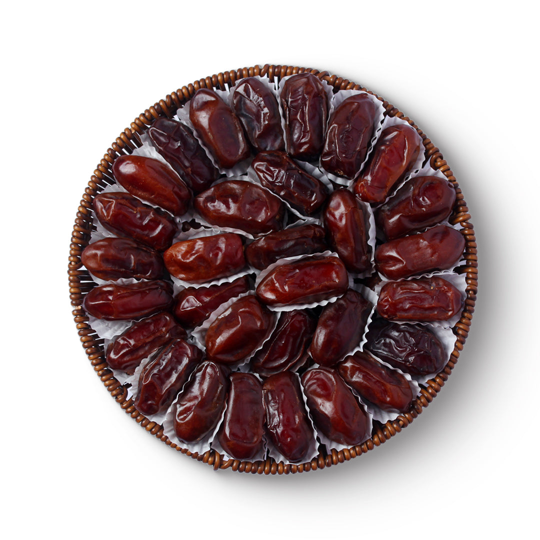 Luxury Plain Dates – Handpicked Premium Selection (Round Tray)