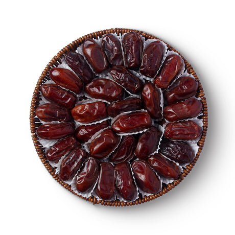 Luxury Plain Dates – Handpicked Premium Selection (Round Tray)