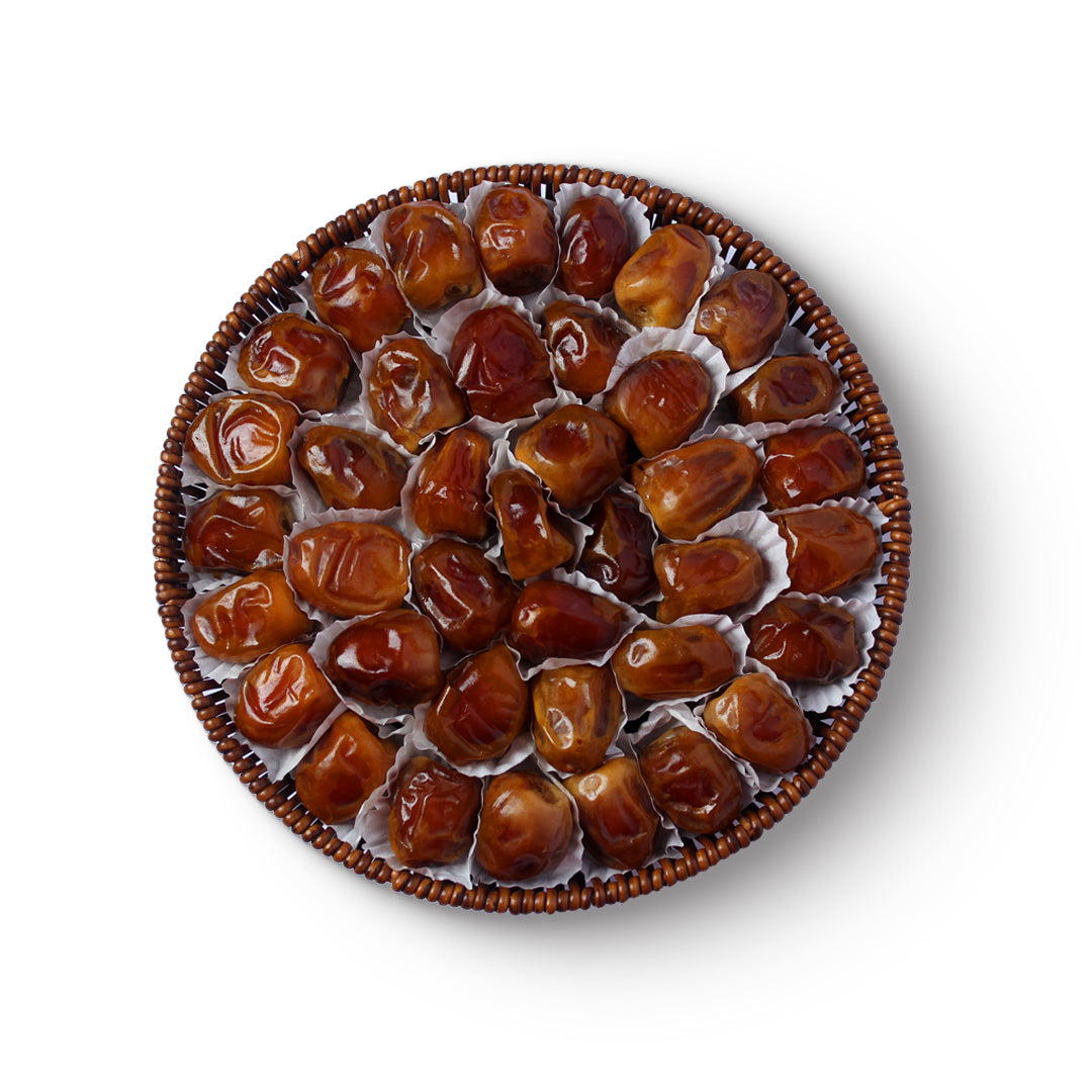 Luxury Plain Dates – Handpicked Premium Selection (Round Tray)