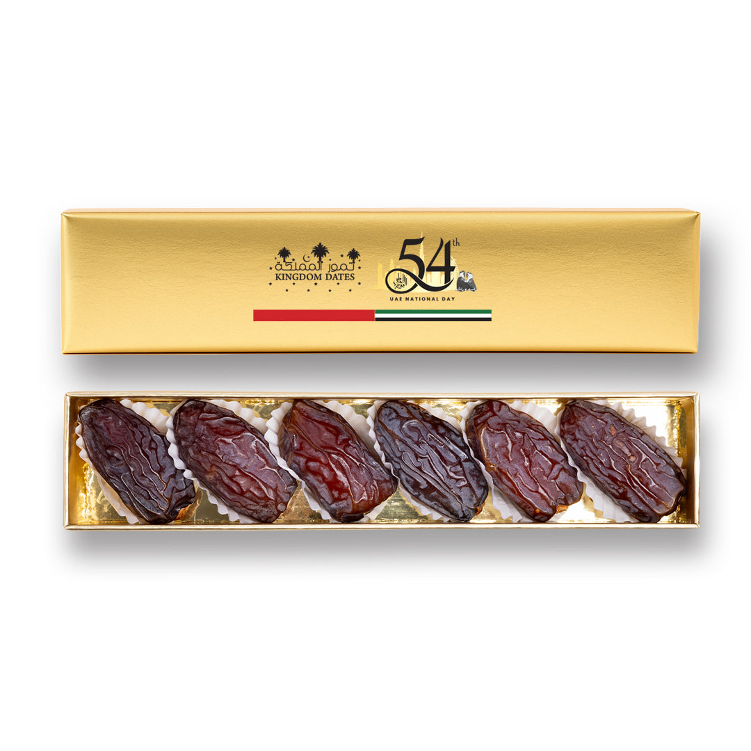 Golden Majdoul Dates Gift – 6 Pieces, 130g Premium Box