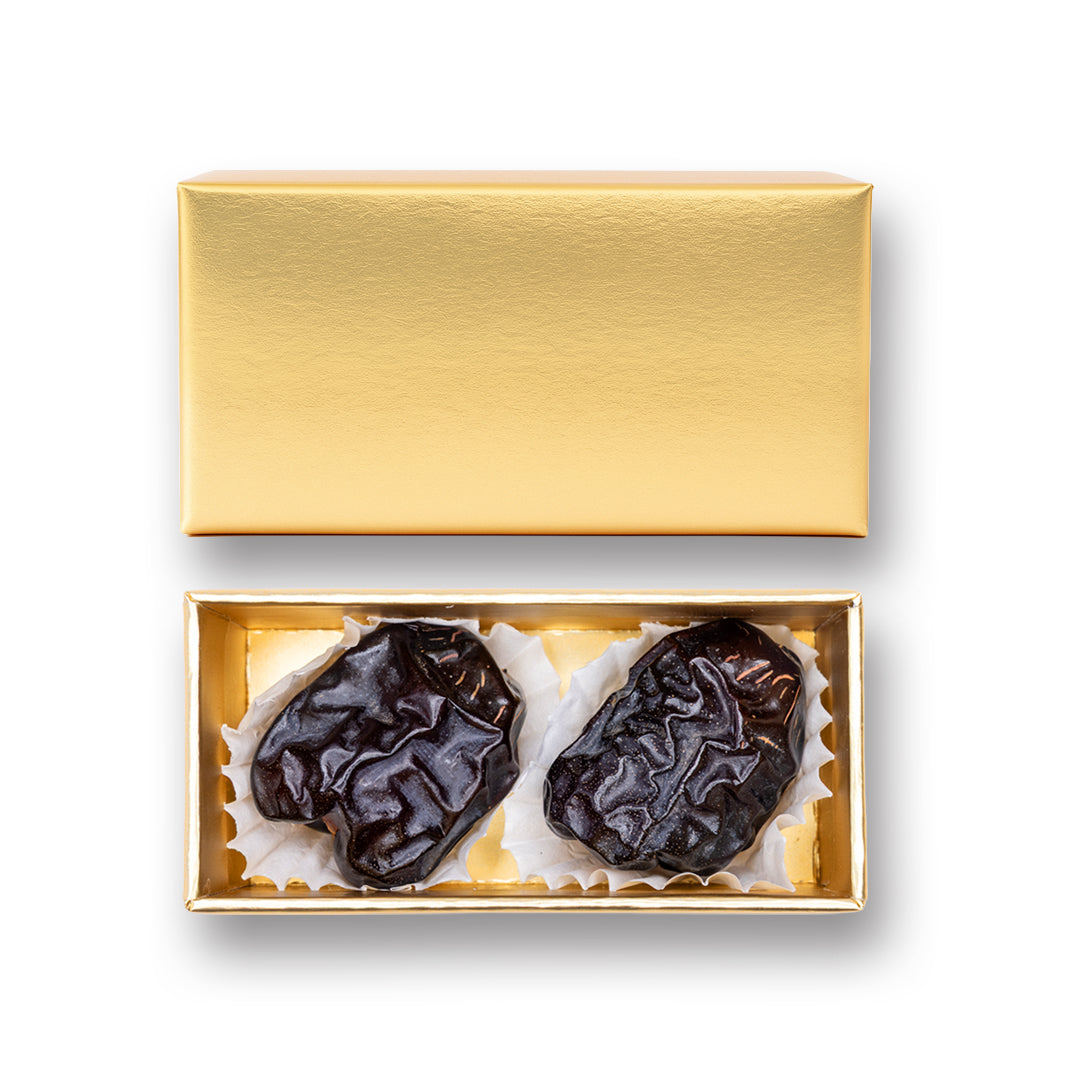 Golden Ajwa Madina Gift Box – 2 Premium Dates