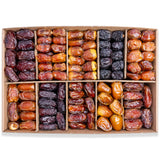 عرض صندوق تمور متنوعة 4 كجم (تمور سكري، صفاوي، صقعي، خضري)