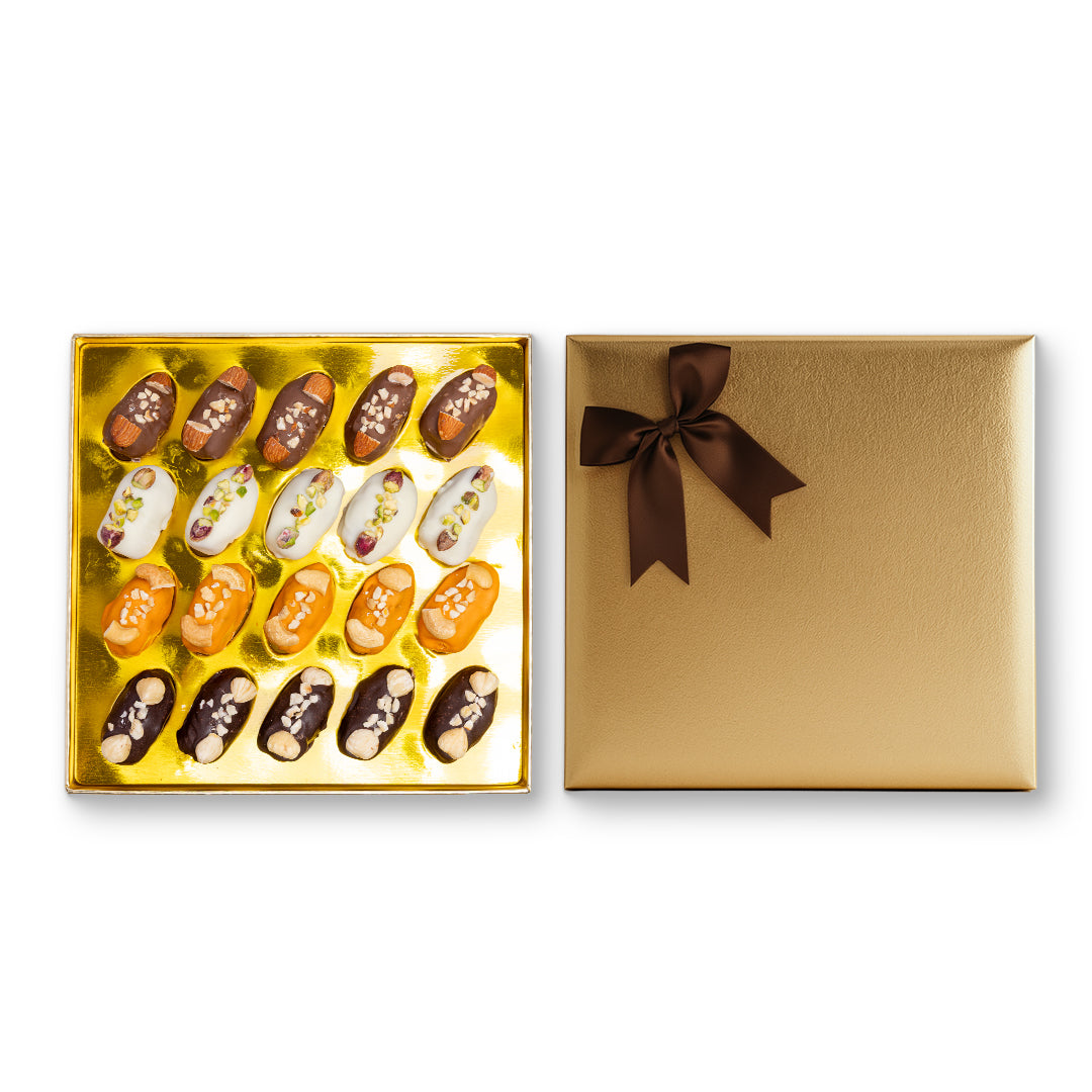 Golden Choco Gift – With Nuts Chocolate Box (375g)