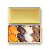 Golden Choco Gift Box with Lines – 16 Premium Pieces