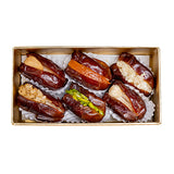 Golden Stuffed Dates Gift with Nuts – 12 Premium Pieces