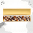 Golden Mixed Covered Chocolate Dates Stuffed with Nuts Gift Box 