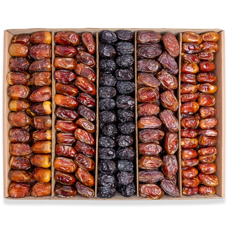 3.5 kg Assorted Dates Box (Ajwa, Majdoul, Wadi, Sultan and Khaals Dates)