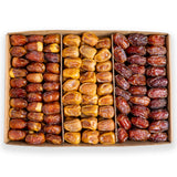 3 KG Premuim Assorted Plain Dates Box (Majdoul-Sukkari Semi Dry-Wadi)