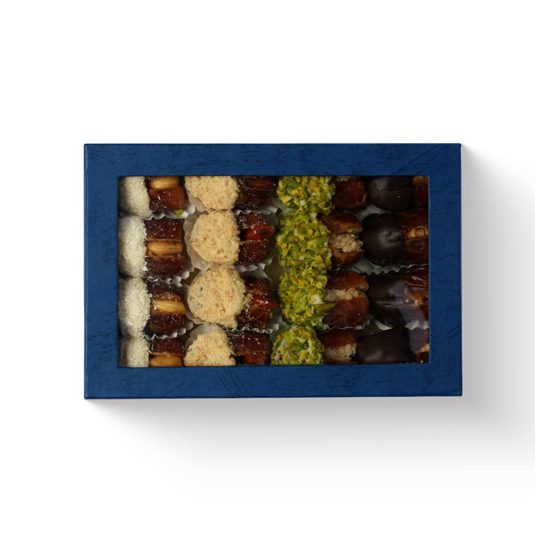 Half Coated Chocolate Dates with Nuts – 400GM Sweet Treat