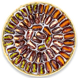 Premium Dates Tray Stuffed with Mixed Nuts & Dried Fruits (Round)