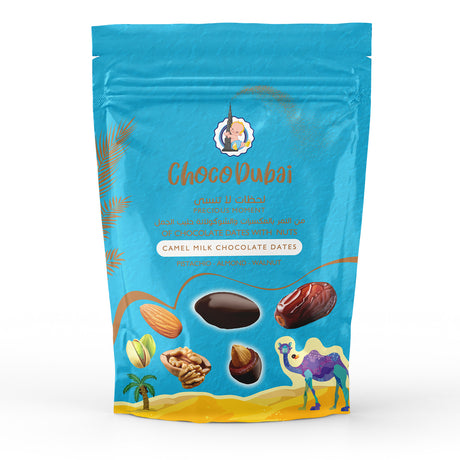 Camel Milk Mango Ruby Chocolate Dates with Nuts - 100g x 3 PCS
