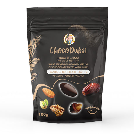 Choco Dubai – 6 Packs of Full-Coated Chocolate Dates (100g Each) – SPECIAL OFFER