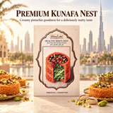 Kingdom Dates Healthy Bird’s Nest Kunafa Pistachio Dates – Emirati Soul, Lebanese Twist