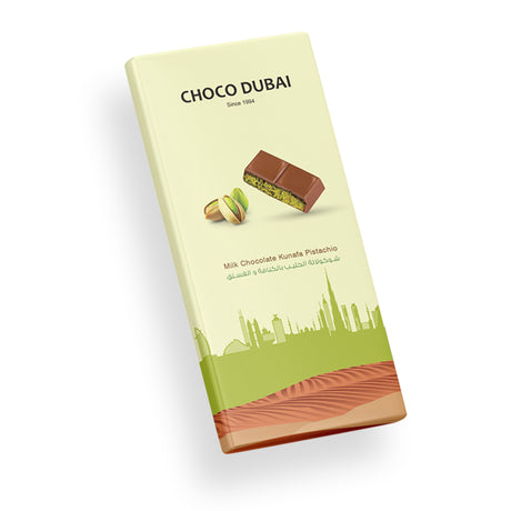 Dubai Chocolate Kunafa Pistachio Chocolate Offer- 2 Dark & 1 Milk (3 Pieces, 300g)