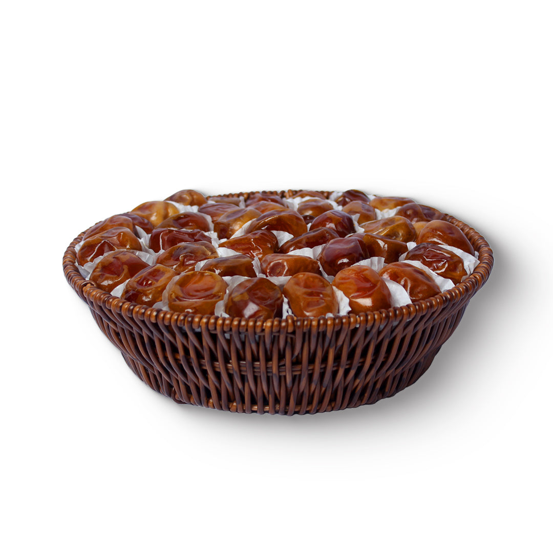 Premium Sukari Dates Round Tray – A Sweet Ramadan Delight