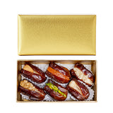Golden Stuffed Dates Gift with Nuts – 12 Premium Pieces