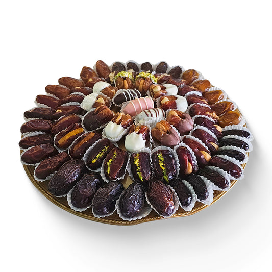 Mixed Dates Tray (Plain - Stuffed- Chocolate) 1.25 KG