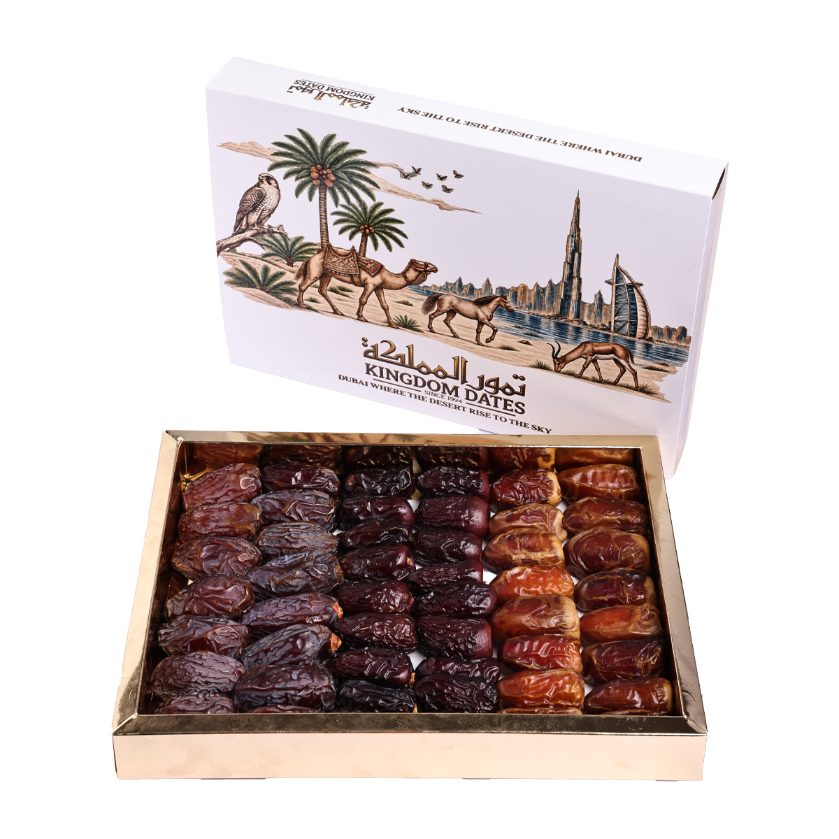Premium Majdoul, Sagi & Safawi Dates – Assorted Luxury Gift Box