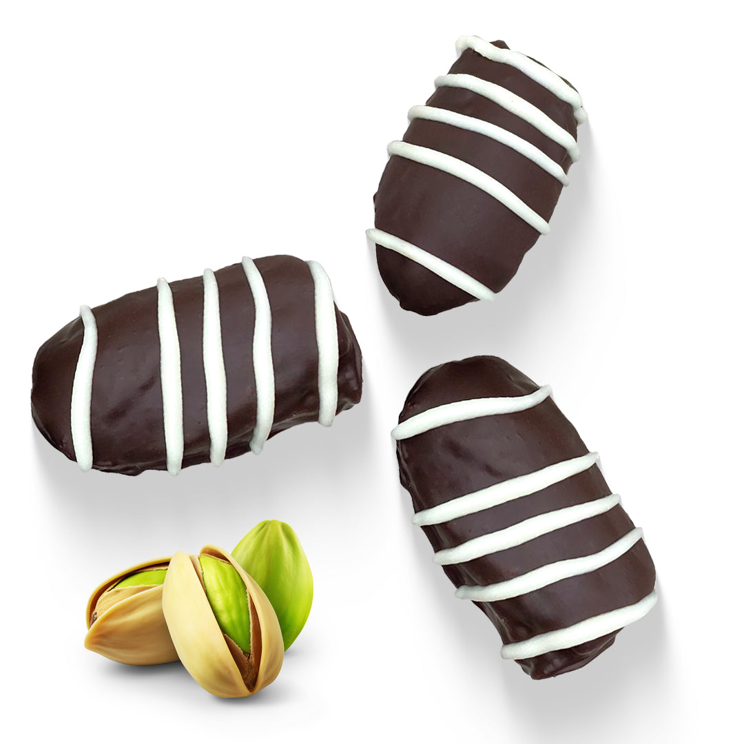 Dark Chocolate Dates Stuffed With Nuts - Full Coated