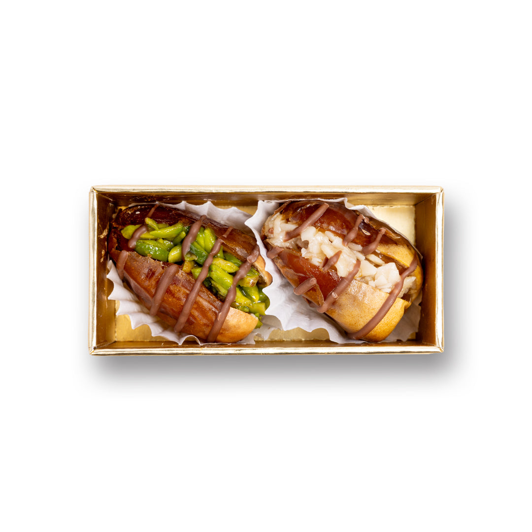 Golden Stuffed Dates with Lines & Nuts – 35g Premium Gift Box