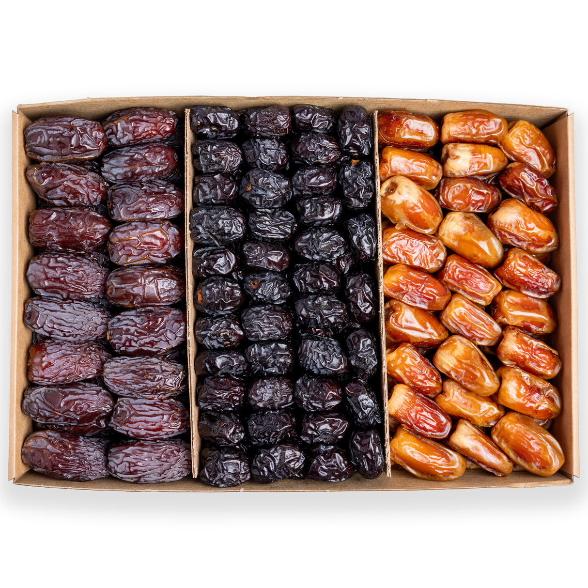 كرتون تمور مشكلة فاخرة 3 كيلو (مجدول، صقعي، وعجوة) – عرض رمضان