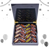 Majdoul Dates with Nuts – Piano-Finish Carbon Wooden Gift Box