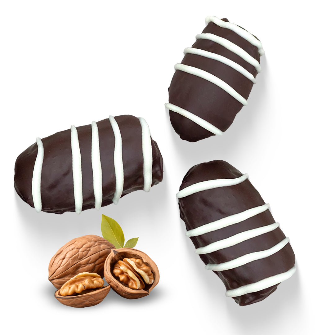 Dark Chocolate Dates Stuffed With Nuts - Full Coated