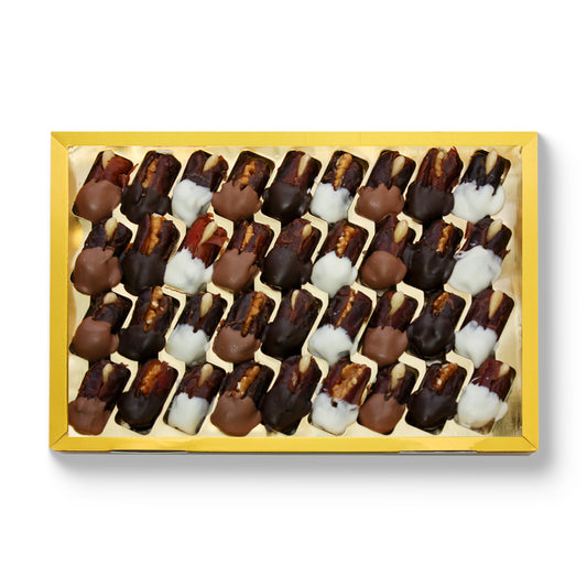 Luxury Chocolate Dates Stuffed with Walnut & Almond 500 gm