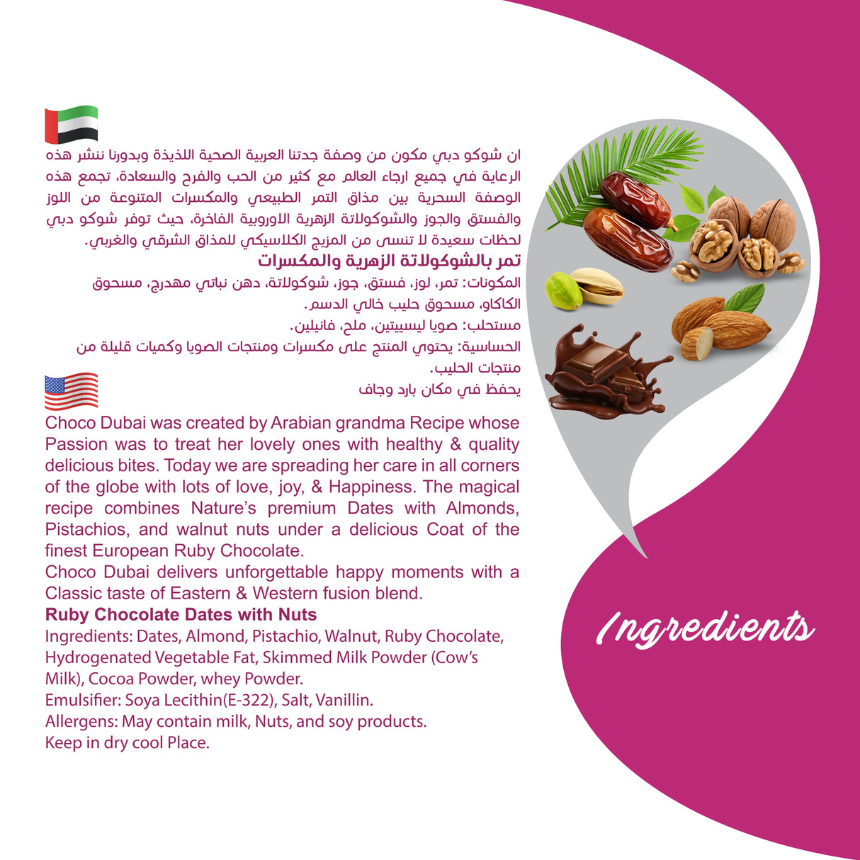 Choco Dubai – 6 Packs of Full-Coated Chocolate Dates (100g Each) – SPECIAL OFFER
