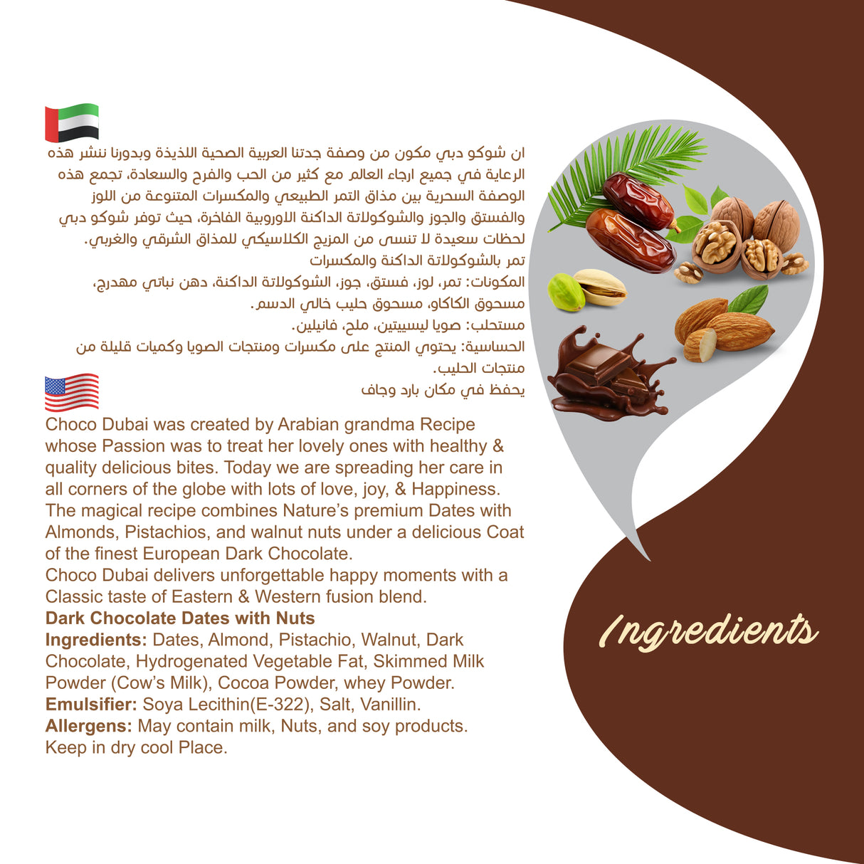 Choco Dubai – 6 Packs of Full-Coated Chocolate Dates (100g Each) – SPECIAL OFFER