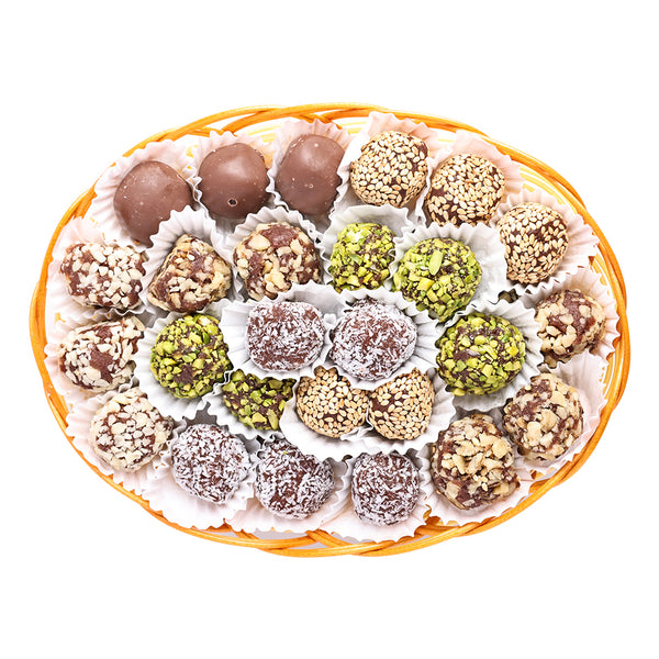 Dates Energy Balls Basket (Mix Nuts Tamriya) Eid Gift