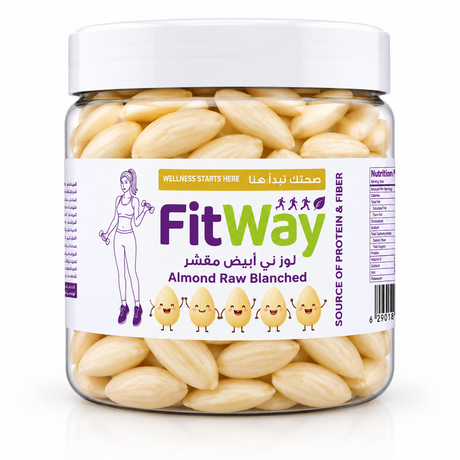 Almond Raw 50g | Blanched & Skinless Variants | FitWay