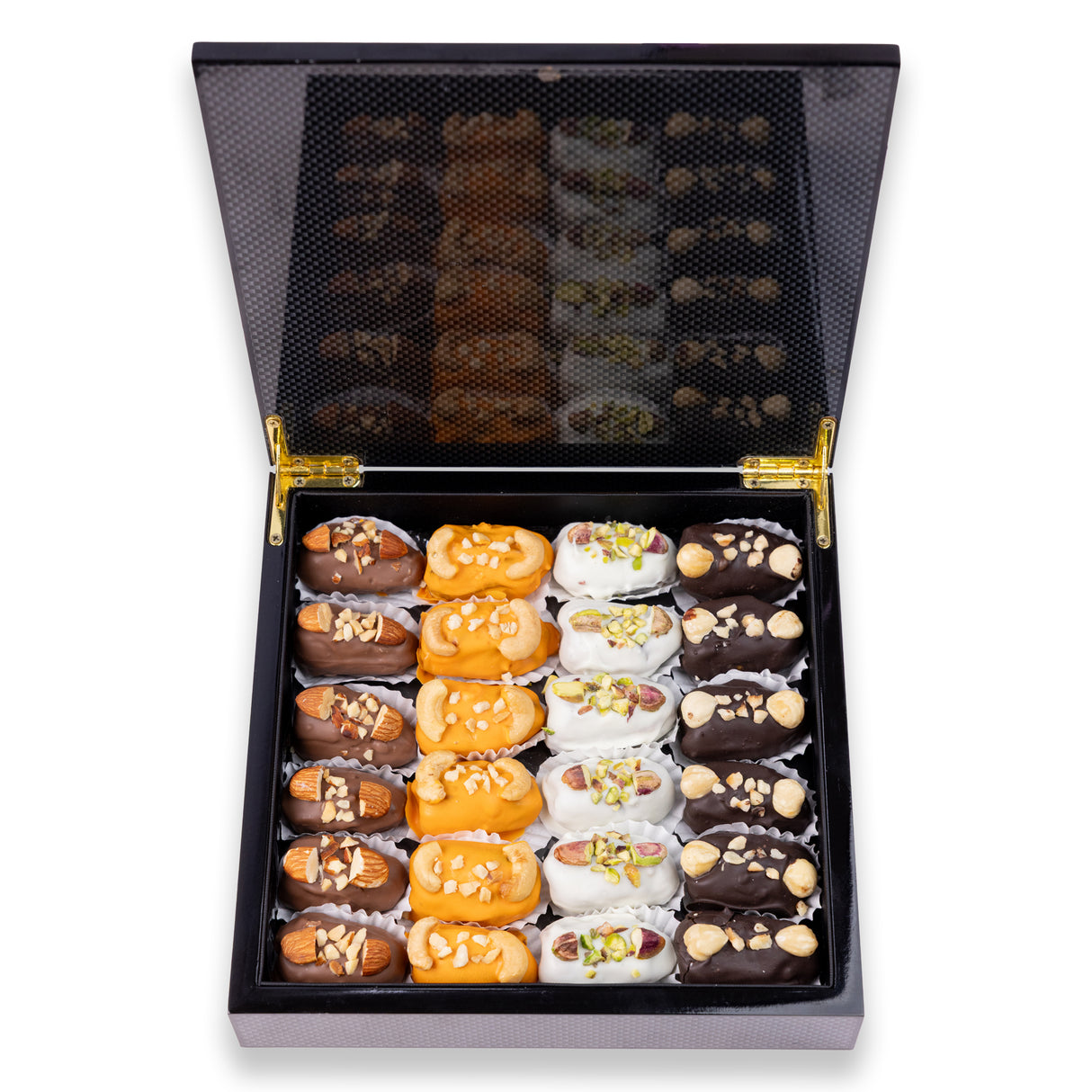 Gourmet Stuffed Dates with Deluxe Nuts & Signature Chocolate Touch 500GM