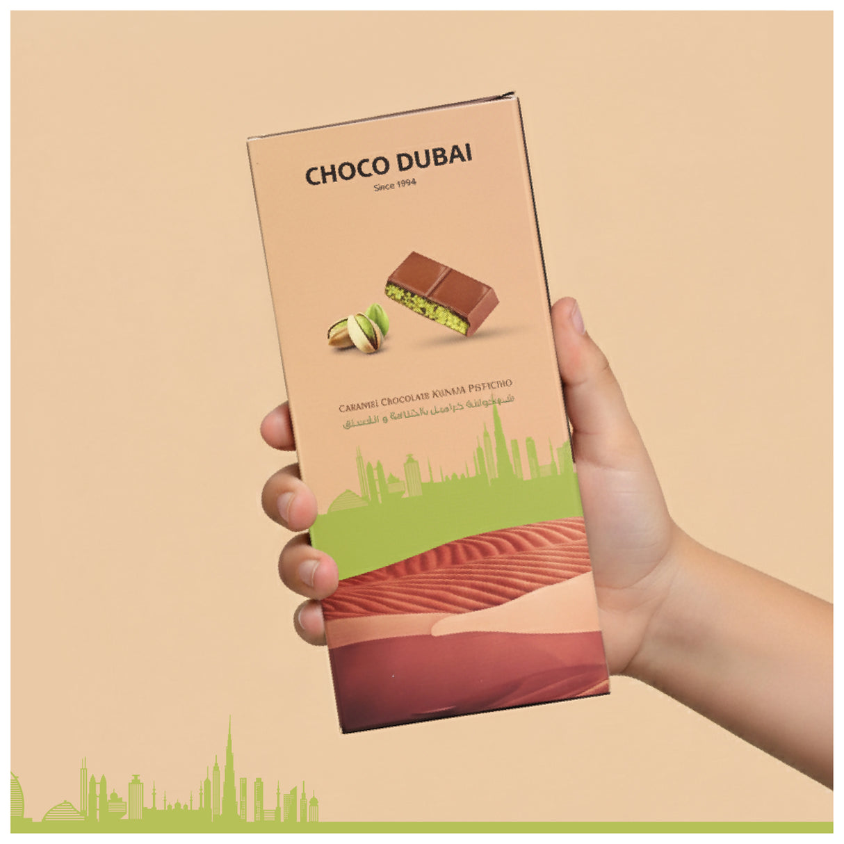 Caramel Chocolate Kunafa Pistachio 100GM