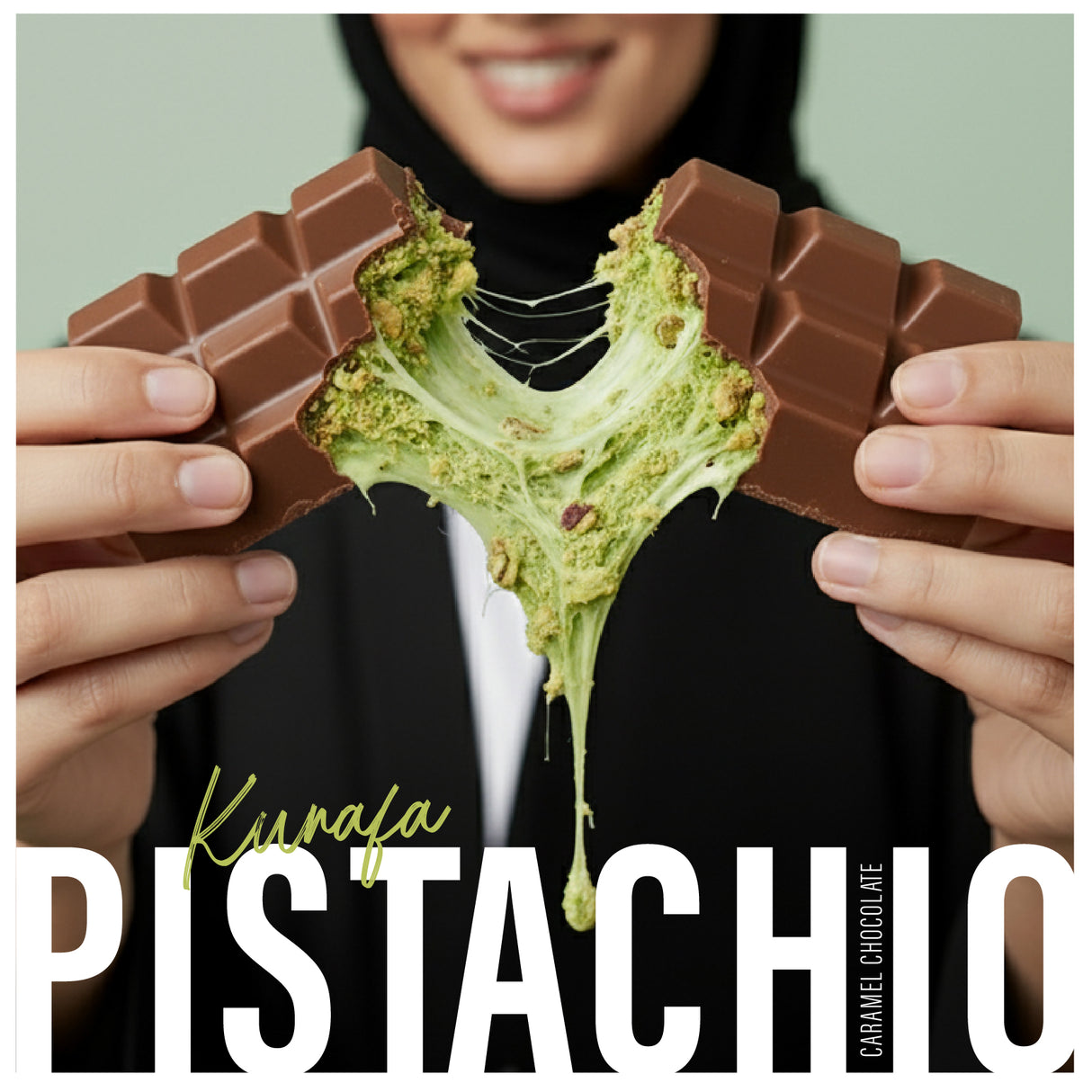 Caramel Chocolate Kunafa Pistachio 100GM