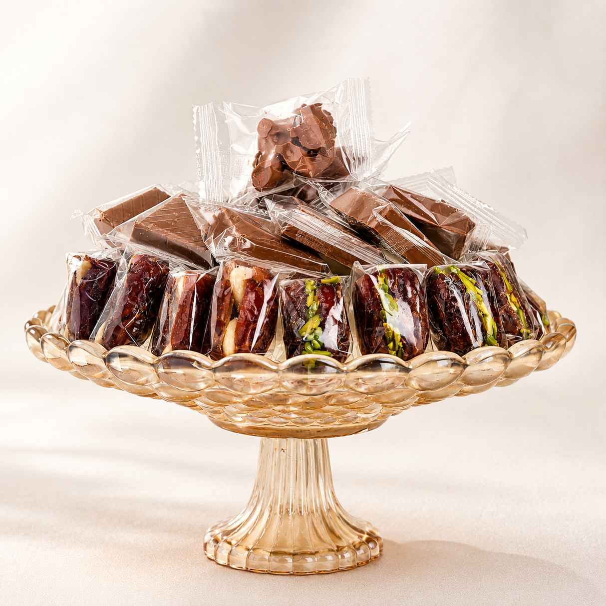 Luxury Bowl Gift – Stuffed Dates & Nut Clusters 650g