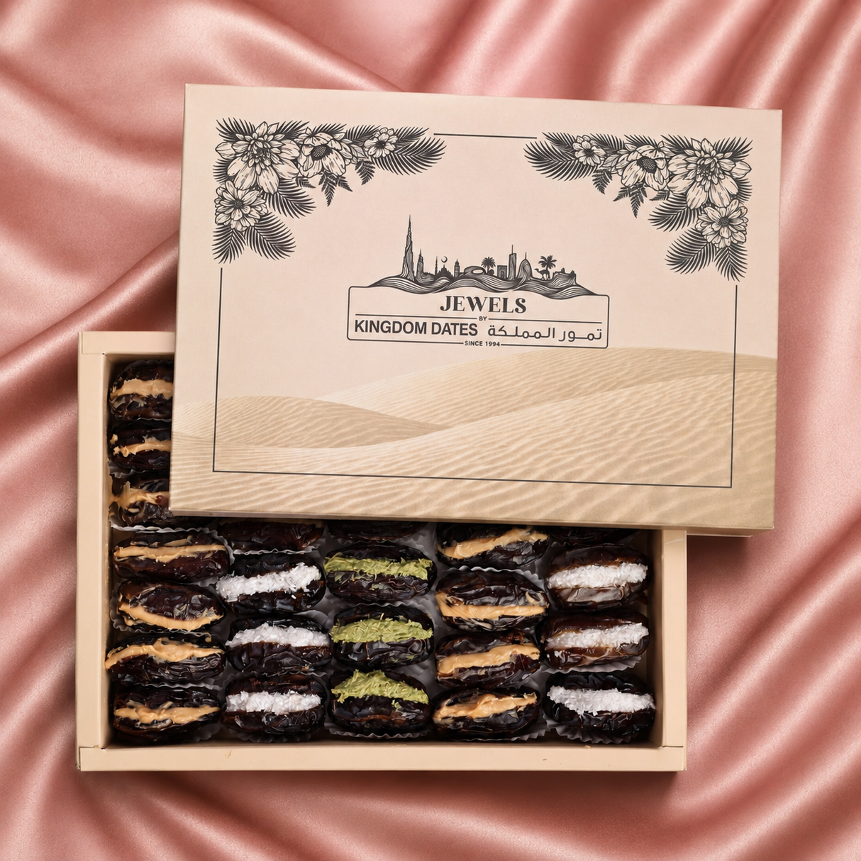 Majdoul Stuffed Dates Box – Mixed Flavors 800gm