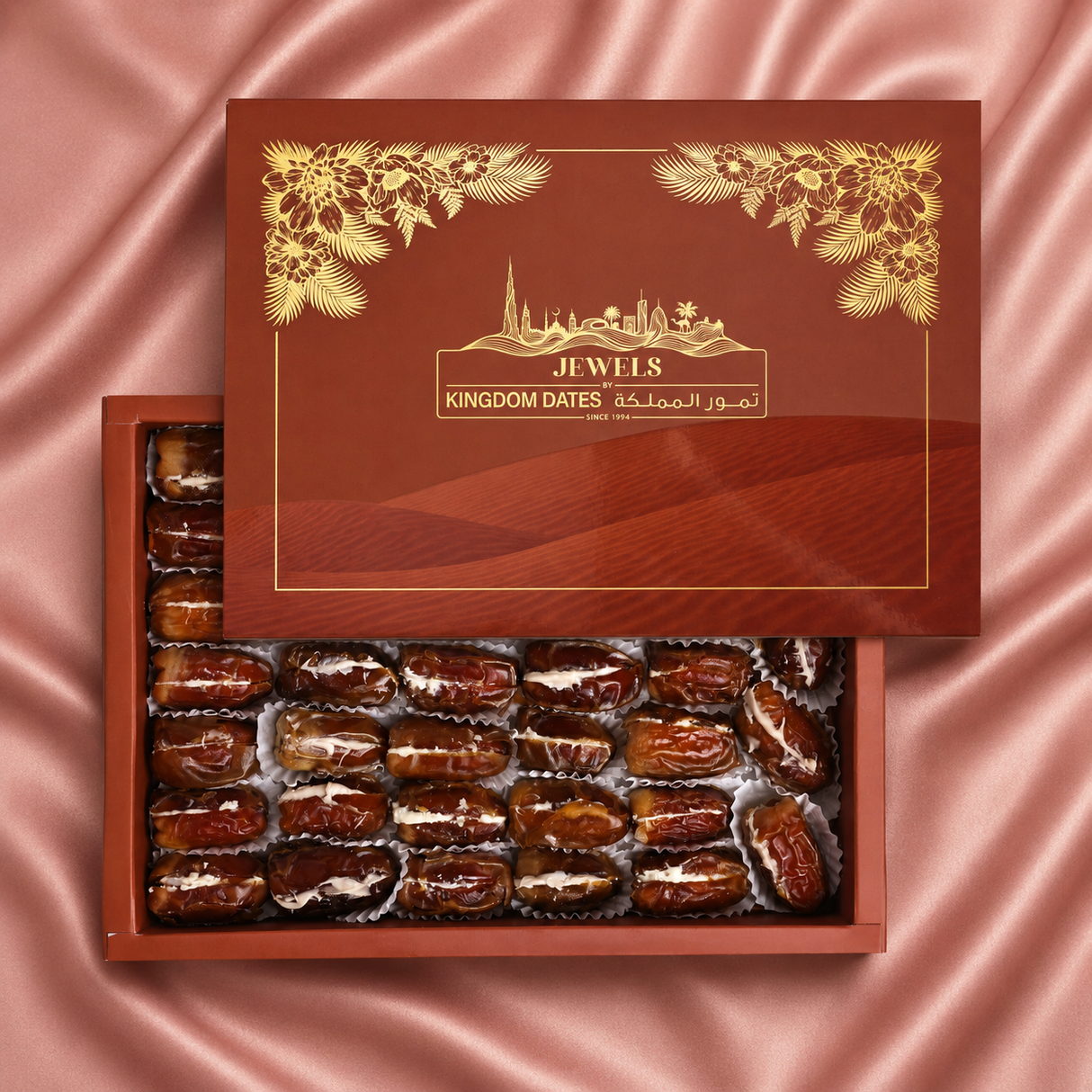 Luxury Tiramisu & Raffaello Chocolate Stuffed Dates – Eid Gift Box